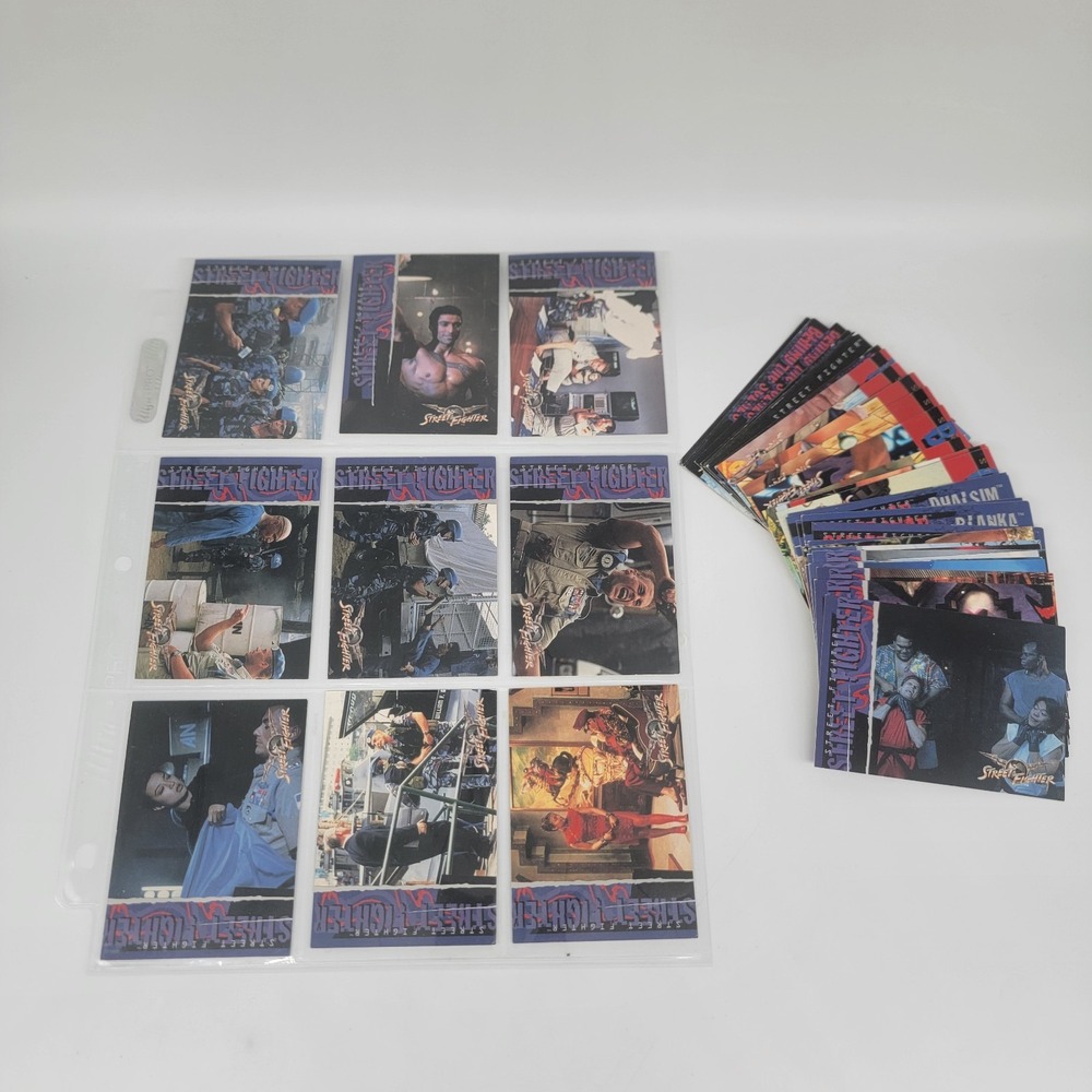 Vtg Street Fighter Movie 1994 Capcom/Upper Deck Base Card Set of 51/90 Read